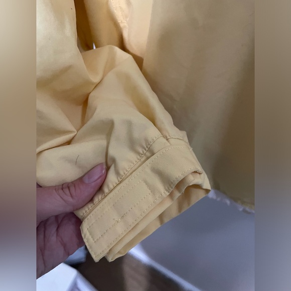 WOMENS VINTAGE REEBOK WINDBREAKER PULLOVER JACKET Size M Yellow - Picture 7 of 12